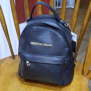 Christian Siriano Black Mini Backpack